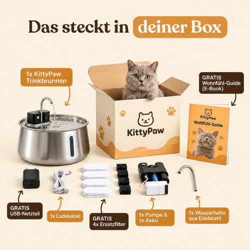 KittyPaw™ - kabelloser Trinkbrunnen